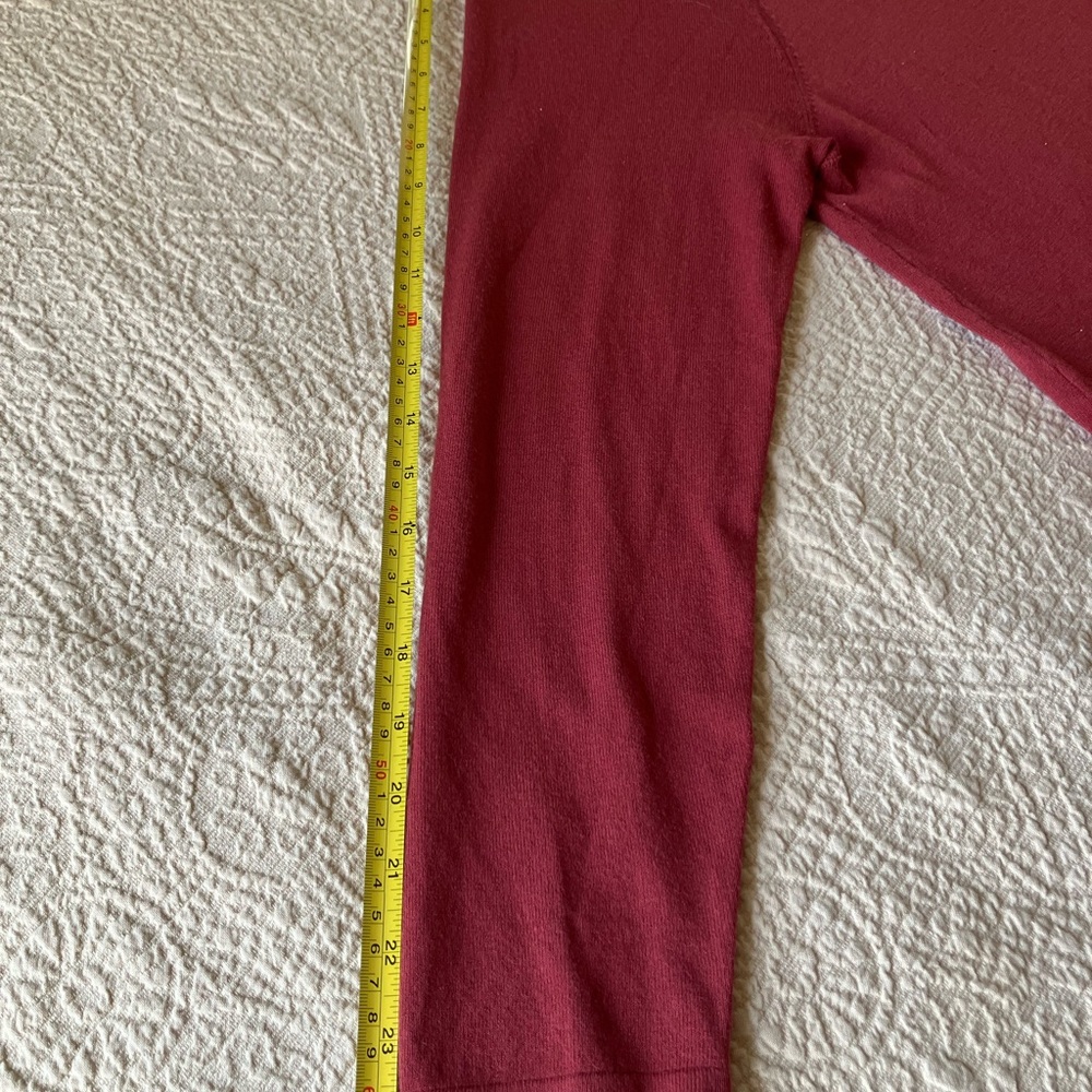 Women's Rose Red Tunic Sweater - Picture 5 of 5